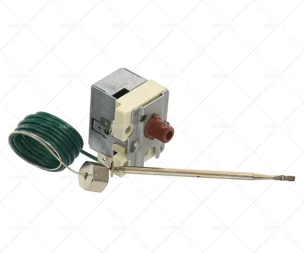Originální Bezpečnostní termostat Abschalttemp. 365 ° C 1-pólový 16A senzor o 4mm sondy L 96 mm kapiláry 1160mm