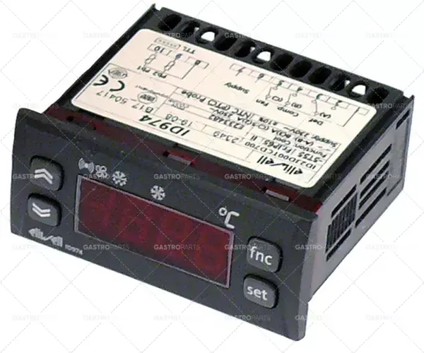Víkendová Akce elektronický regulátor Eliwell typ id974montážní rozměry 71x29mm 230V napětí AC