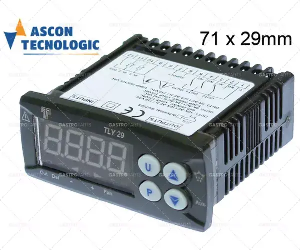 elektronický regulátor Tecnologic typ tly29h montážní rozměry 71x29mm 100-240V napětí ac Nová Kolekce