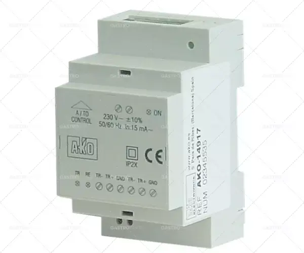 převodník AKO typ AKO-14917 napětí 230V vstup AC C-MOS výstup RS485 Autentický