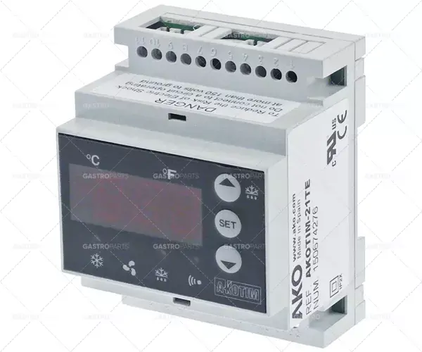 elektronický regulátor AKO typ AKOTIM-21TE montážní rozměry 90x70x58mm napětí 230V AC Bezpečná Platba