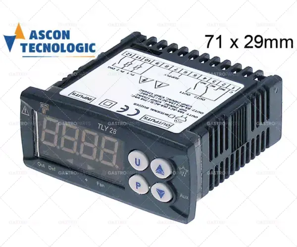 Výhodná Nabídka elektronický regulátor Tecnologic typ tly28h montážní rozměry 71x29mm 100-240V napětí AC