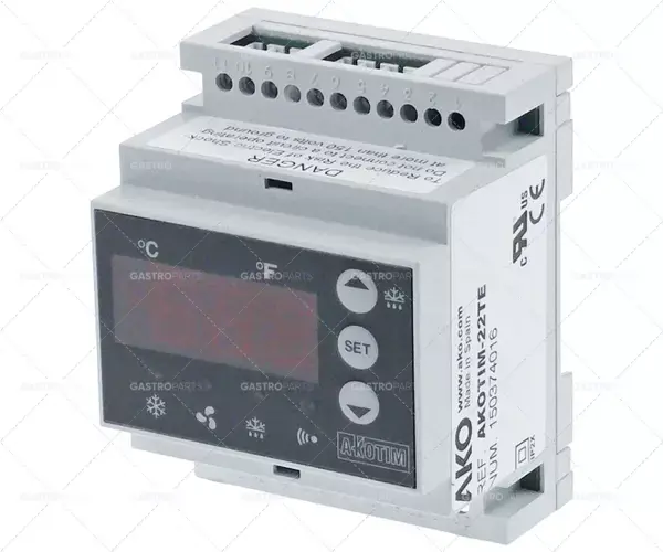 elektronický regulátor AKO typ AKOTIM-22TE montážní rozměry 90x70x58mm napětí 230V AC Výprodej