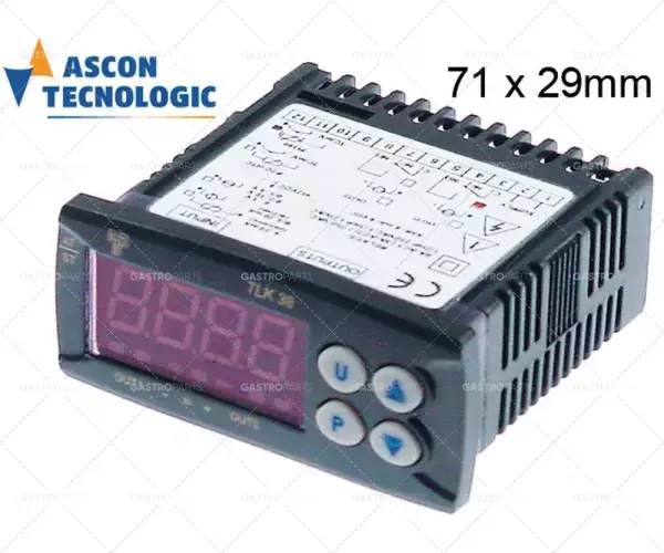 Tecnologic driver typ tlk38fcr---- montážní rozměr 71x29mm 12VAC dc pt100 tc (j,k) Originální