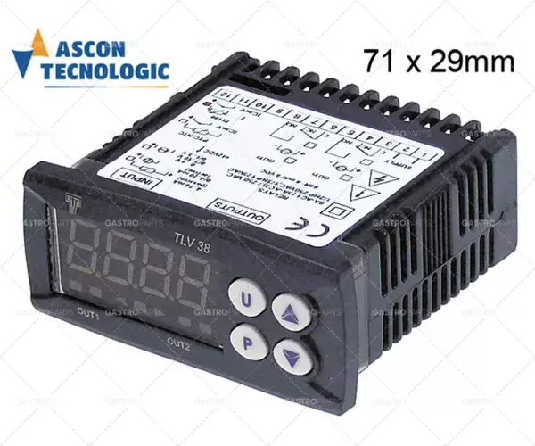 Teploměr Tecnologic typ k38vhc------e---- instalační rozměr 71x29mm 100-240VAC pt100 tc (j,k) Nejprodávanější