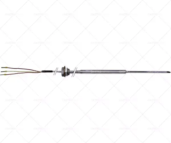 jádrová teplotní sonda Pt100 kabel SS vlnitá hadicová sonda -40 až +250°C Finální Výprodej