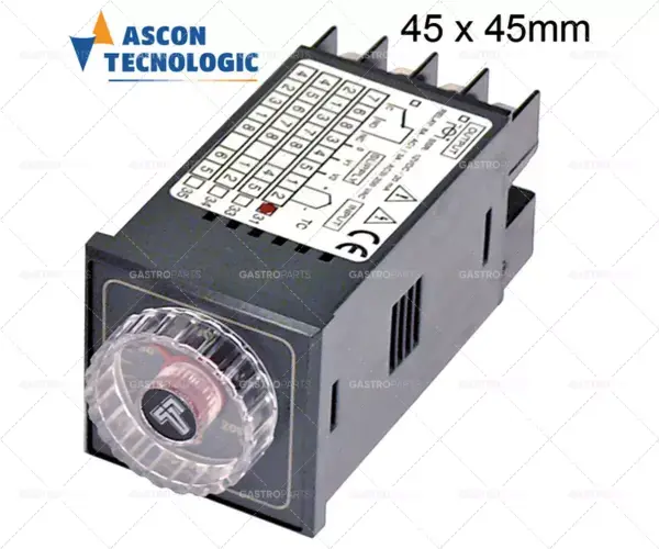 elektronický regulátor TECNOLOGIC typ TCPDE M3UJR31FO montážní rozměry 45x45mm Finální Výprodej