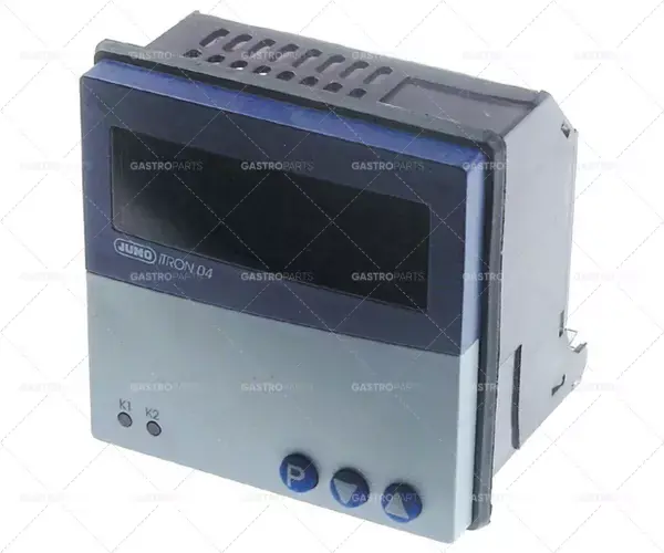 Ověřený elektronický regulátor jumo typ itron 04 montážní rozměry 92x92mm 110-240V napětí AC