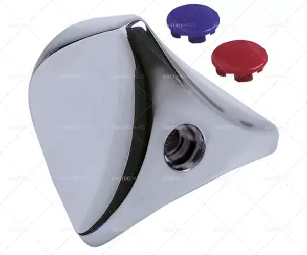 Ihned K Objednání Trojúhelníkový rukojeť teplá / studená červená / modrá pro vrcholy 1/2 "a 3/4"
