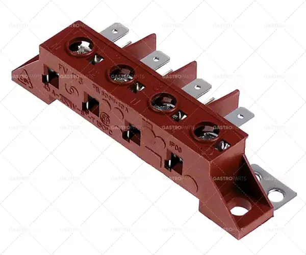 Tovární Cena silová svorkovnice 4pólová max. 40A max 450V připojení ø6mm² / F6.3 temp.-resist. 150°C