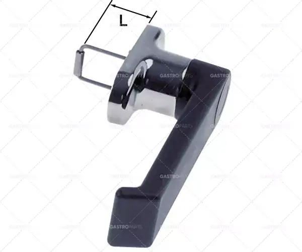 Autentický madlo pro horké zařízení L 145mm B 40mm H 62mm délka pružiny 33 mm černý vnitřek