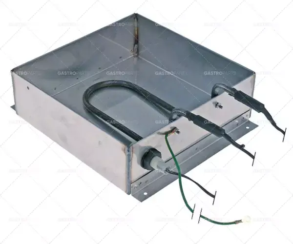 Autentický vyhřívaná kondenzační vanička D 240mm Š 240mm V 75mm 230V 650W s plovákovým spínačem