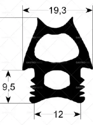 dveřní těsnění 2780 délka 1360 mm šířka 475 mm vnější rozměr Koupit Online