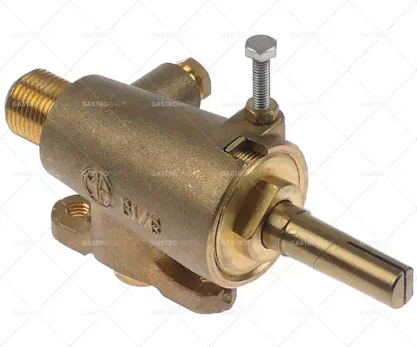 plynový kohout GAI příruba přívodu plynu ø30mm výstup plynu 3/8" ET / 1/8" IT Sleva