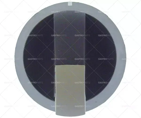 knoflíkový spínač nulová značka ø 55mm hřídel ø 8x6mm hřídel plochá horní černá Originální