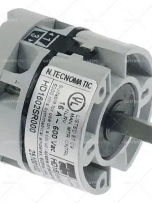 Bezpečná Platba otočný spínač 2 0-1 sady kontaktů 2 typ HD1602R000 600V 16A hřídel ø 5x5mm