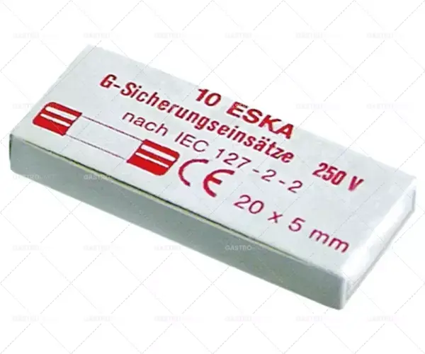 jemná pojistka, rozměr ø5x20mm 8A rychlé působení jmenovité napětí 250V počet 10 ks Sezónní Sleva