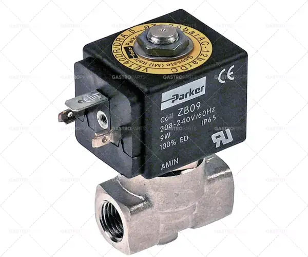 Nízká Cena elektromagnetický ventil 230 VAC vstup 1/4" výstup 1/4" připojení 1/4" L 40mm dvoucestný DN 3mm