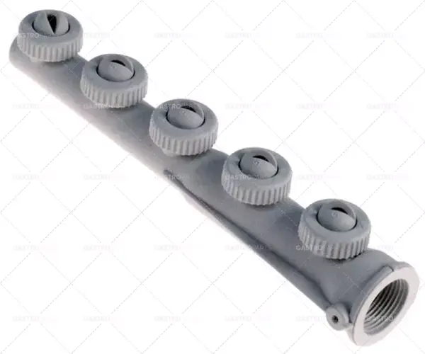 Ověřený mycí rameno L 223mm trysky 1 pravý - 4 levý závit 3/4" montážní pozice pravá šedá