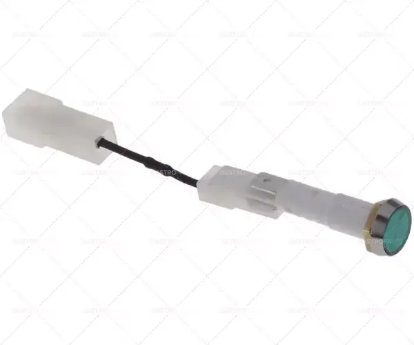 kontrolka ø 10mm 230V zelená přípojka samec faston 6,3mm délka kabelu 90mm Speciální Cena
