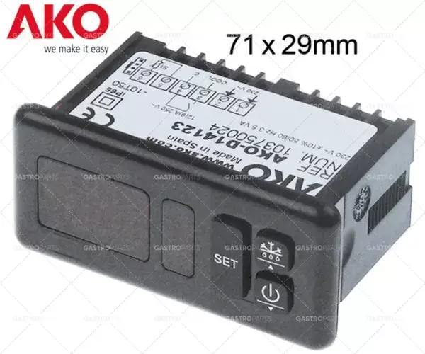 Horká Nabídka Elektronické regulátory AKO Typ AKO-D14123 rozměr 71x29mm 230V napětí AC NTC / PTC