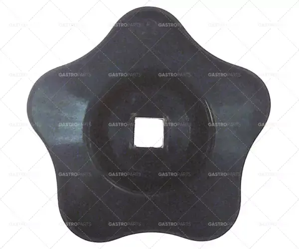 hvězdicová rukojeť hřídel 7x7mm ø 62mm D 19mm černý plast Super Cena