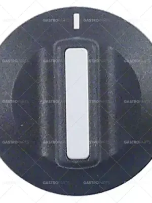 Hit Sezóny knoflík nulová značka ø 42 mm hřídel ø 6x4,6 mm hřídel plochá pravá černá