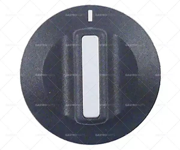Hit Sezóny knoflík nulová značka ø 42 mm hřídel ø 6x4,6 mm hřídel plochá pravá černá