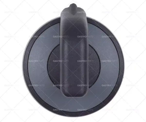 Cenově Výhodný knoflík nulová značka ø 71,5 mm hřídel ø 8x6,5 mm hřídel plochá horní šedá/černá