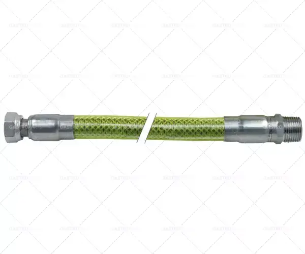 Značkový plynová hadice en 14800 opletená dn12 l 500mm 1/2" it - 1/2" et