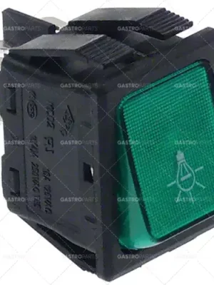 Kolébkový rozměr 30x22mm zelený 2NO 250V 16A osvětlené osvětlení Cenově Výhodný