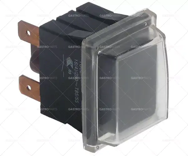 momentové tlačítko kování rozměr 30x22mm 250V 16A 1no samec 6,3mm obdélníkový černý Expresní Doručení