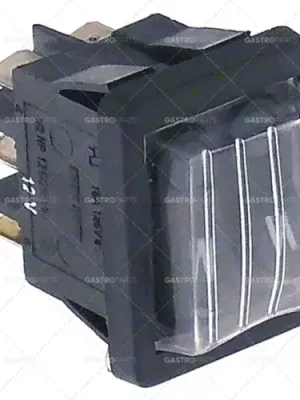 Horká Nabídka kolébkový spínač montážní rozměry 30x22mm zelená 1NO/NO 12V 6A osvětlený I, II