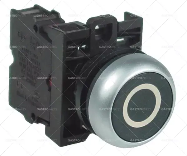 momentové tlačítko dim. montážní průměr 22 mm 1nc symbol vypnuto černá Jen Po Omezenou Doba