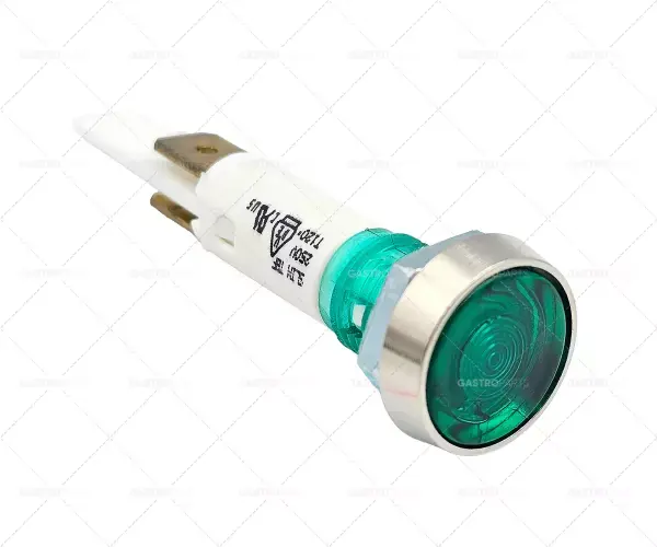 lampa signál o 10 mm 230 zelená verze jazýčky 6,3mm Rychlé Dodání
