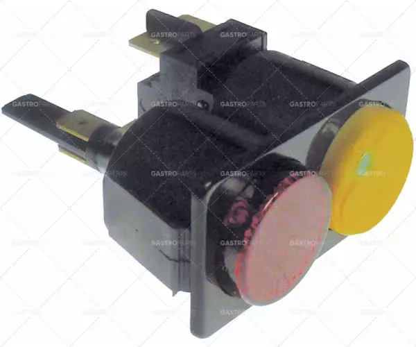 rozměry tlačítka 28,5x52,6mm 250V 16A 2no připojené. pánské 6,3mm kulaté červené žluté Vrácení Zdarma