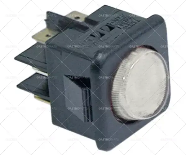 Kolébkový rozměr 27,8x25mm jasné 2CO 250V 16A osvětlené 6.3mm západky konektoru Nakupujte Hned