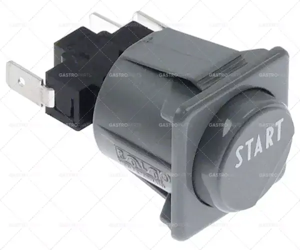 Tlačítkový Dimension 28,5x28,5mm žluté 1CO 250V 16A START spojení s plochou konektor 6,3mm Tovární Cena
