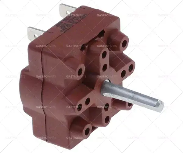 Otočný spínač polohy 2 0-1-0-1 kontaktní sady 1 250V 16A osy o 6x4mm axiální délka 25 mm nápravy ovál Must-Have