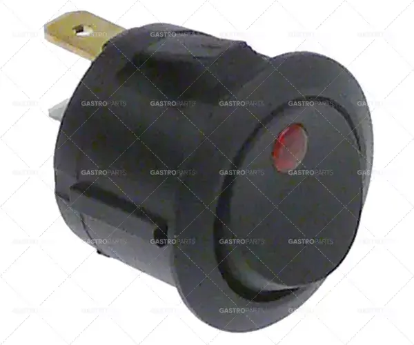 Odeslání Ihned kolébkový spínač montážní průměr 20mm 250V 10A 1no vnější připojení 4,8mm kulatý červený