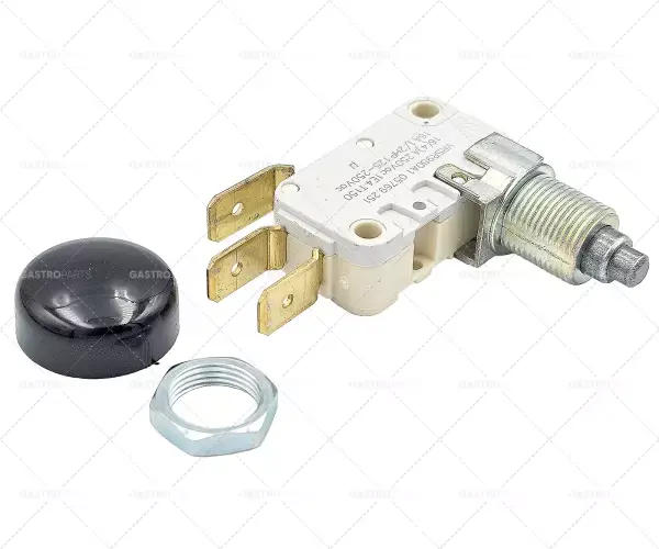 mikrospínač s pístovým závitem M10x0,75 závit L 10mm 250V 16A 1NO Výhodná Nabídka