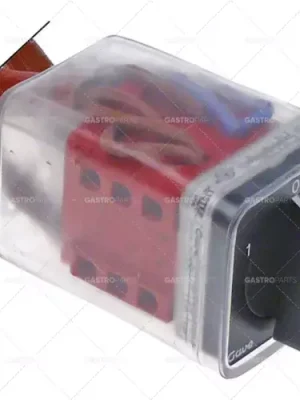 Levný otočný spínač s kabelem 25A 6pólová hřídel 5x5mm hřídel L 15mm