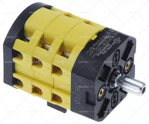 Výhodná Nabídka otočný spínač 3 0-1 sada kontaktů 6 typ PO20 690V 20A hřídel ø 8x7mm hřídel D 19mm