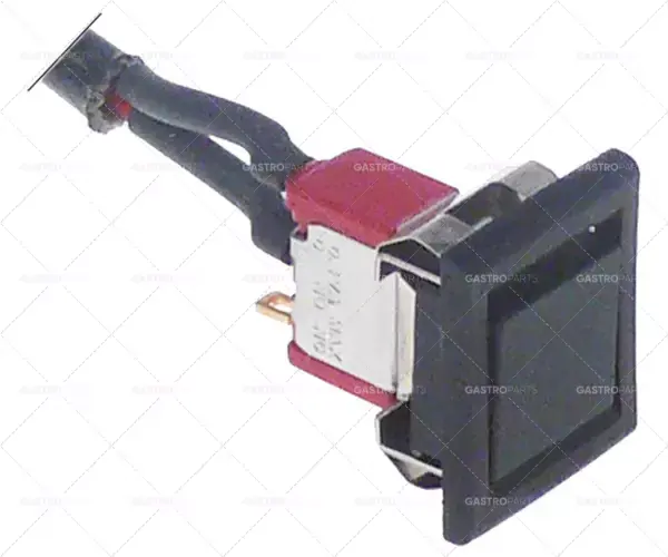 Poslední Šance mikrospínač montážní rozměry 12x15mm černý 1NO 240V 4A připojení pájení připojení