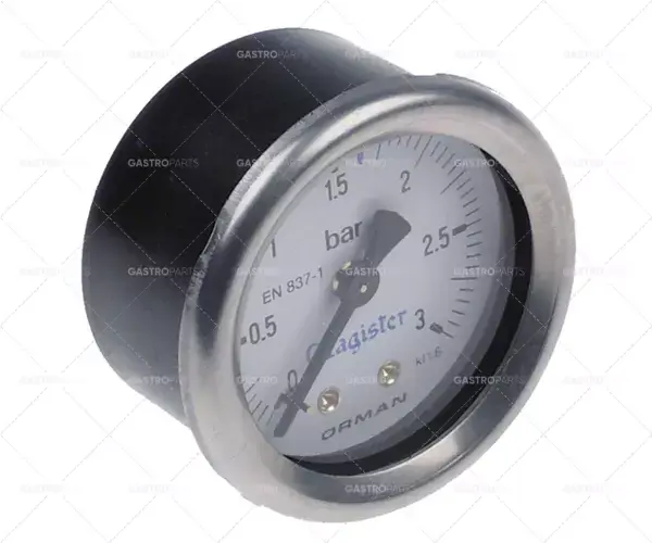 Manometr o rozsah 51,5mm tlak 0-3bar magister závit 1/4 "mark 1,8 parní Rychlé Dodání