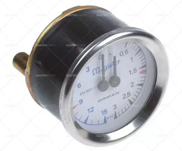 Manometr Magister o 60 mm oblast tisku vstup 0-3 / 0-15bar zpět Bezpečná Platba