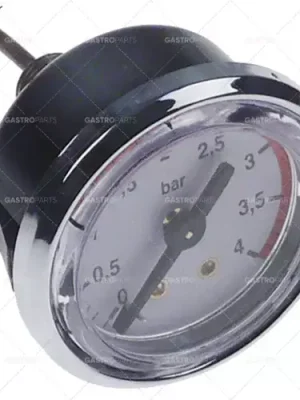 Nejprodávanější Manometr o 40 mm oblast tisku 0-4bar závit 1/8 "zadní vstup s kapilárou
