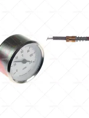 montáž teploměru ø 60 mm t.max. 120°C 0-120°C sonda ø 6mm sonda L 39mm kapilární trubka 1500mm Akční Nabídka