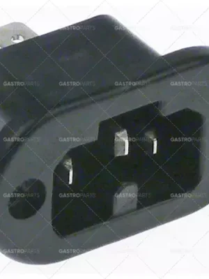 Nejprodávanější vysokoteplotní zástrčka pro spotřebiče C16A samec faston 6,3 mm max. 10A/250V T155 plast