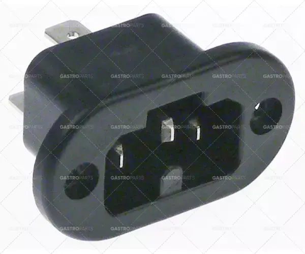 Nejprodávanější vysokoteplotní zástrčka pro spotřebiče C16A samec faston 6,3 mm max. 10A/250V T155 plast